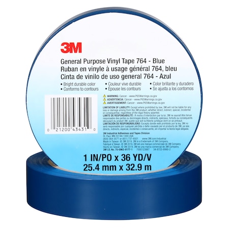 3M General Purpose Vinyl Tape 764, PK36 43431